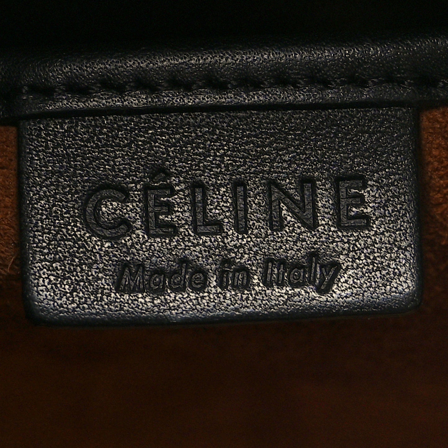 Smooth Drummed Calfskin Nano Tri-Color Luggage Indigo