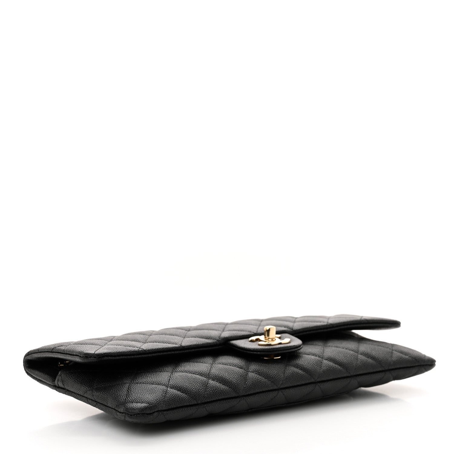 Chanel Caviar Quilted Flap Clutch Black 4 of 11