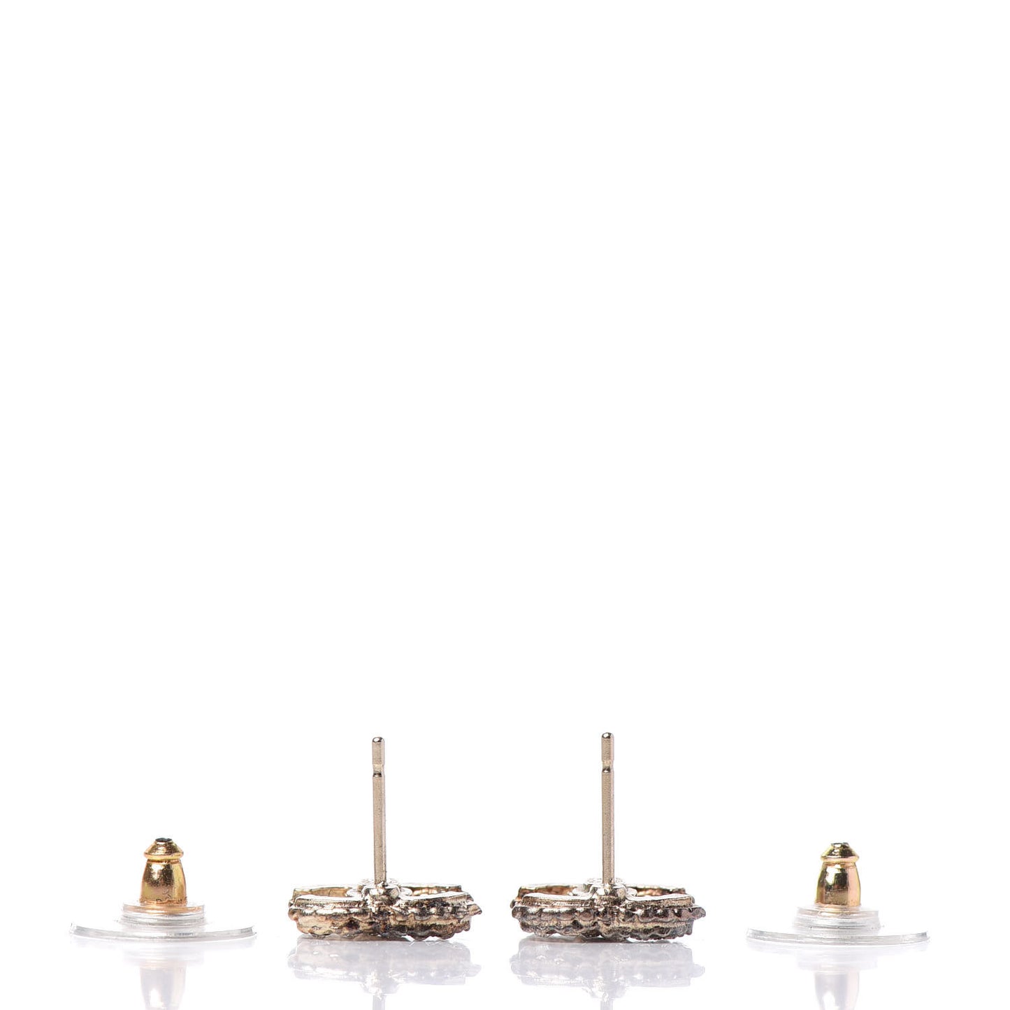 Crystal CC Earrings Gold