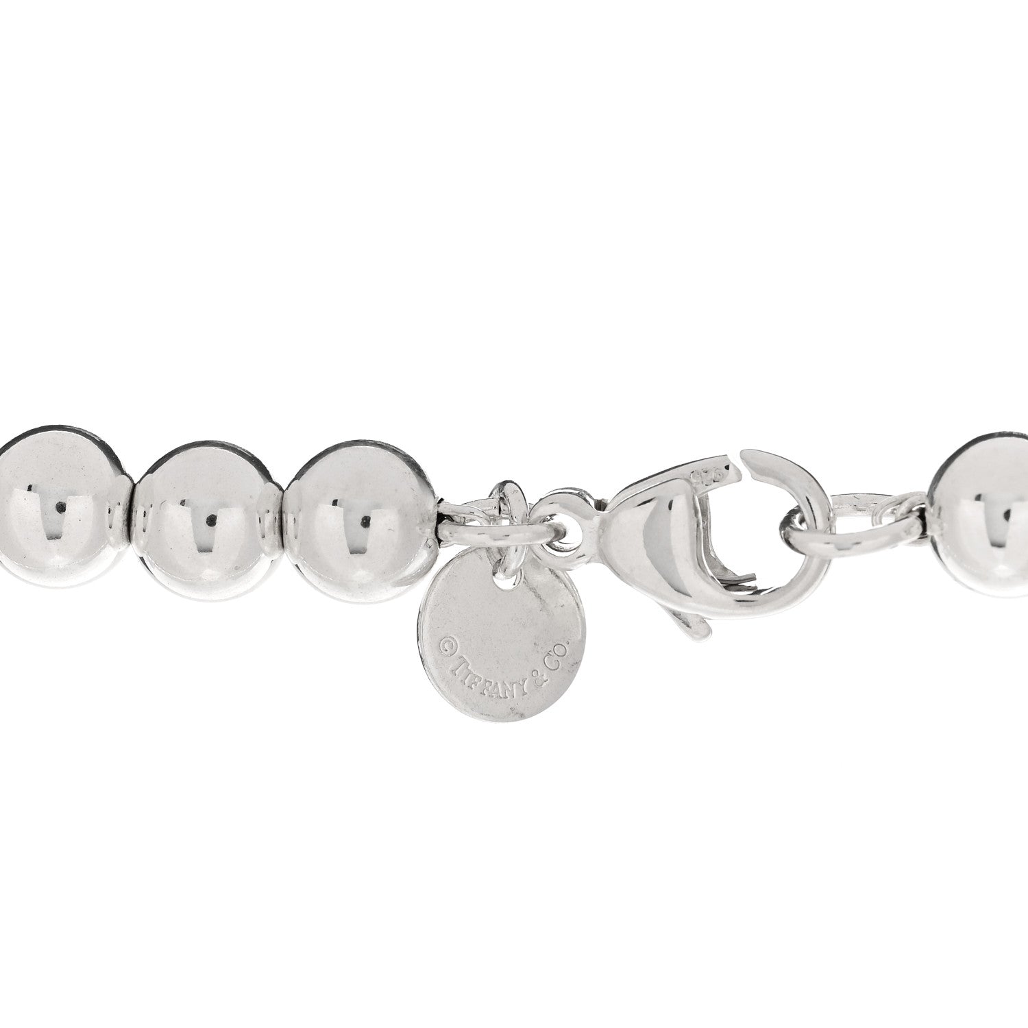 Tiffany Sterling Silver HardWear Graduated Ball Necklace 4 of 5