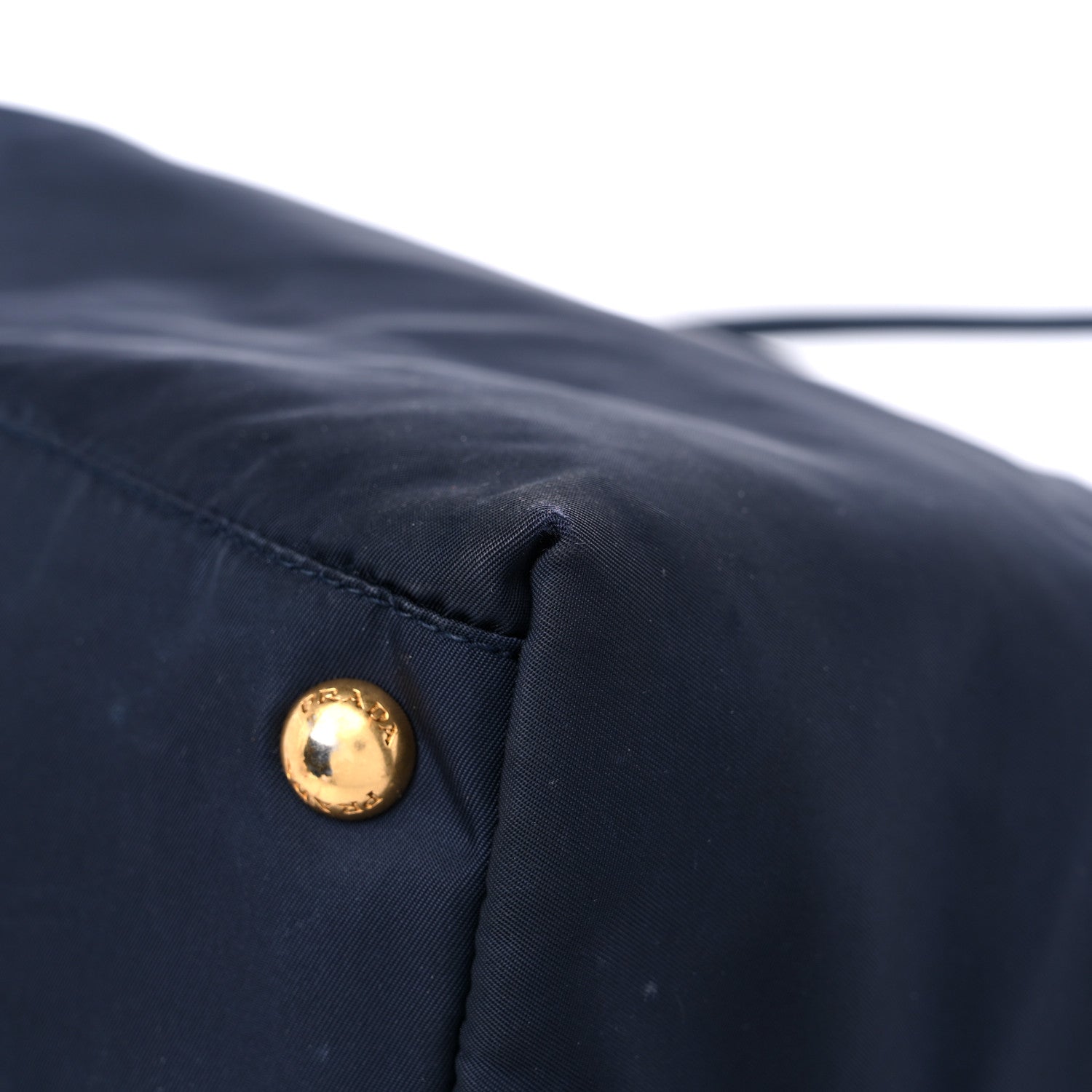 Prada Tessuto Nylon Saffiano Tote Blue 11 of 18