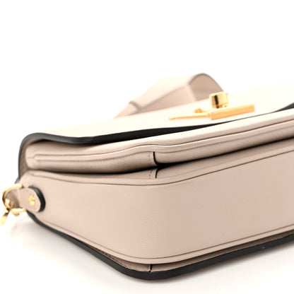 Louis Vuitton Grained Calfskin Lockme Oxford Greige 8 of 9
