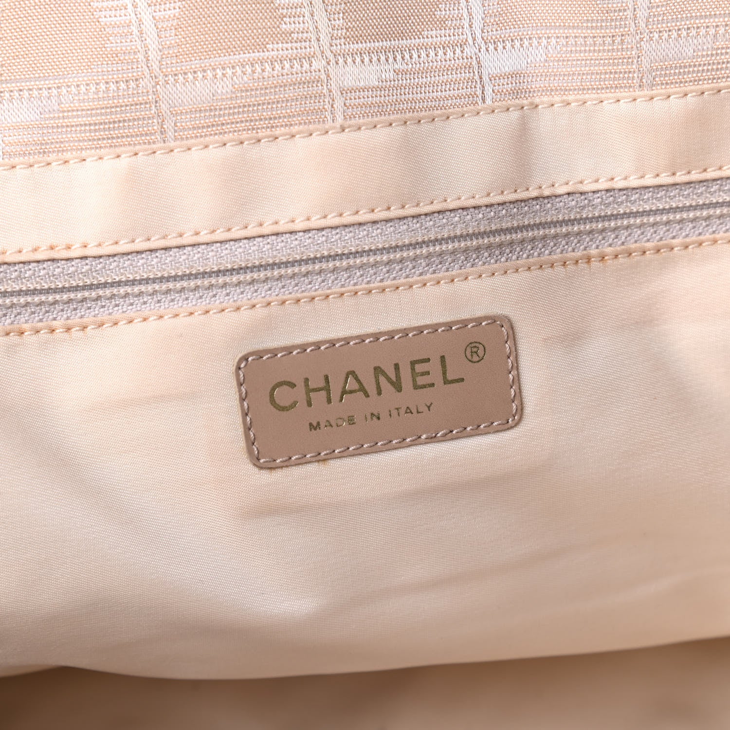 Chanel Nylon Medium Travel Tote Beige 8 of 12