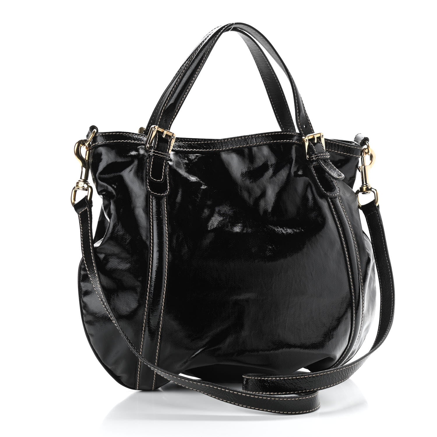 Gucci Dialux Medium Britt Tote Black 2 of 12