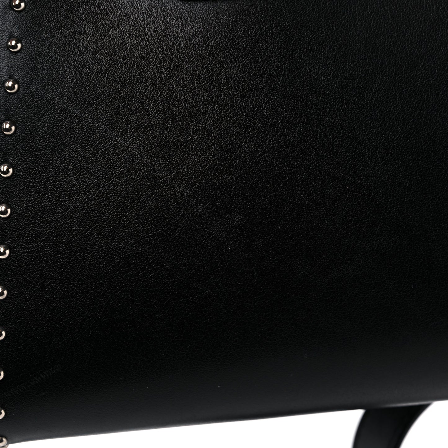 Smooth Calfskin Small Studded Antigona Black