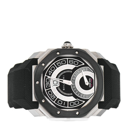Bulgari Stainless Steel Ceramic Rubber 43mm Octo Bi-Retro Gerald Genta Automatic Watch Black 2 of 4