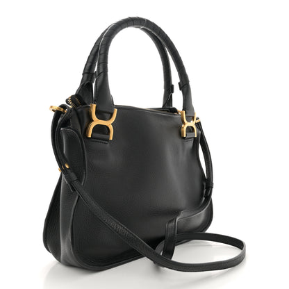 Chloe Calfskin Small Marcie Satchel Black 2 of 11