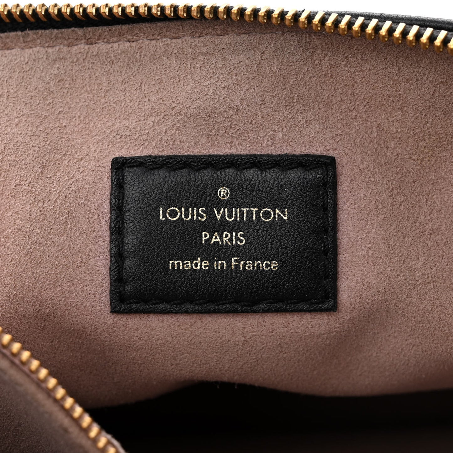 Lambskin Embossed Monogram Coussin PM Black