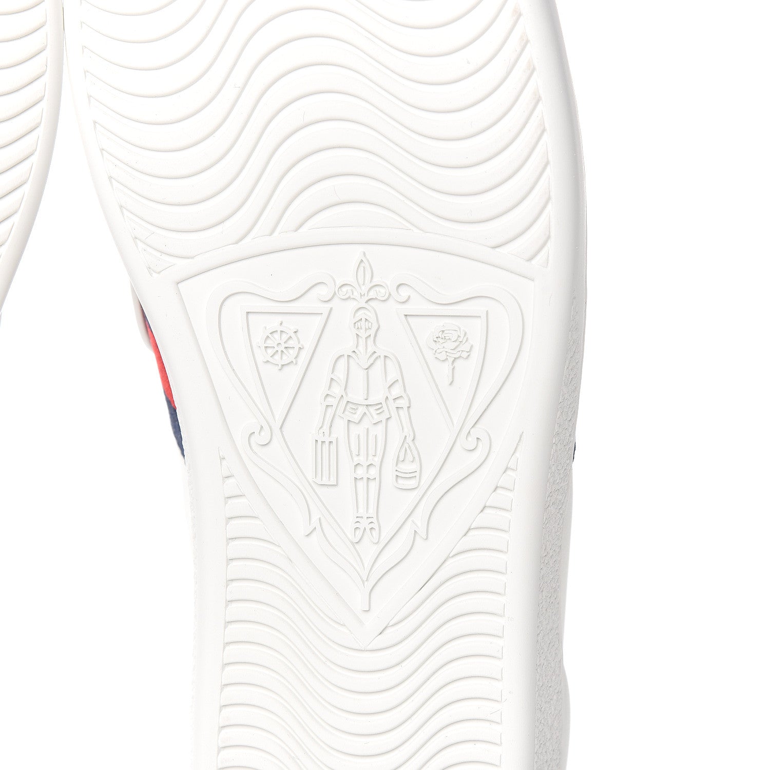 Gucci Calfskin Ayers Web Dagger Embroidered Womens Ace Sneakers 40 White 7 of 11