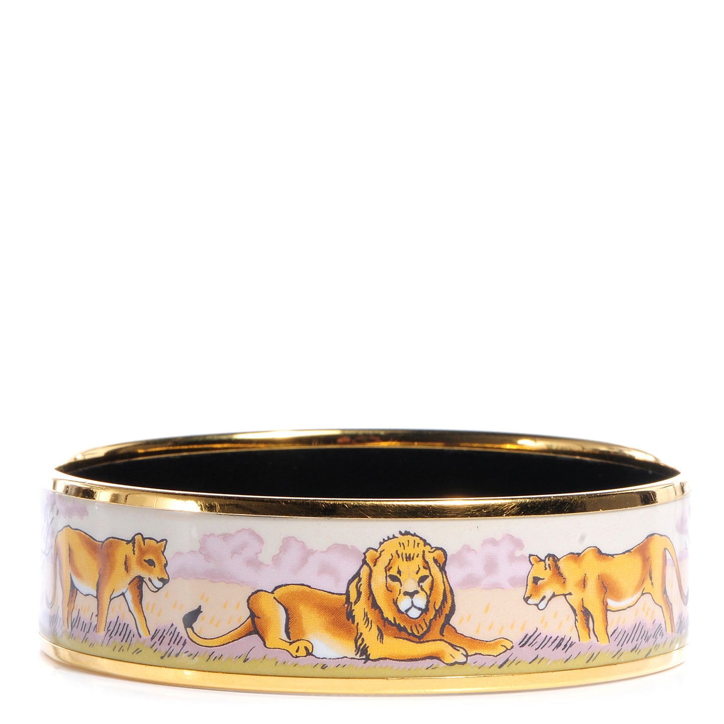 Enamel Printed Pride of Lions Wide Bracelet 62