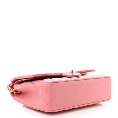 Chanel Caviar Quilted Medium Double Flap Pink 3 of 9