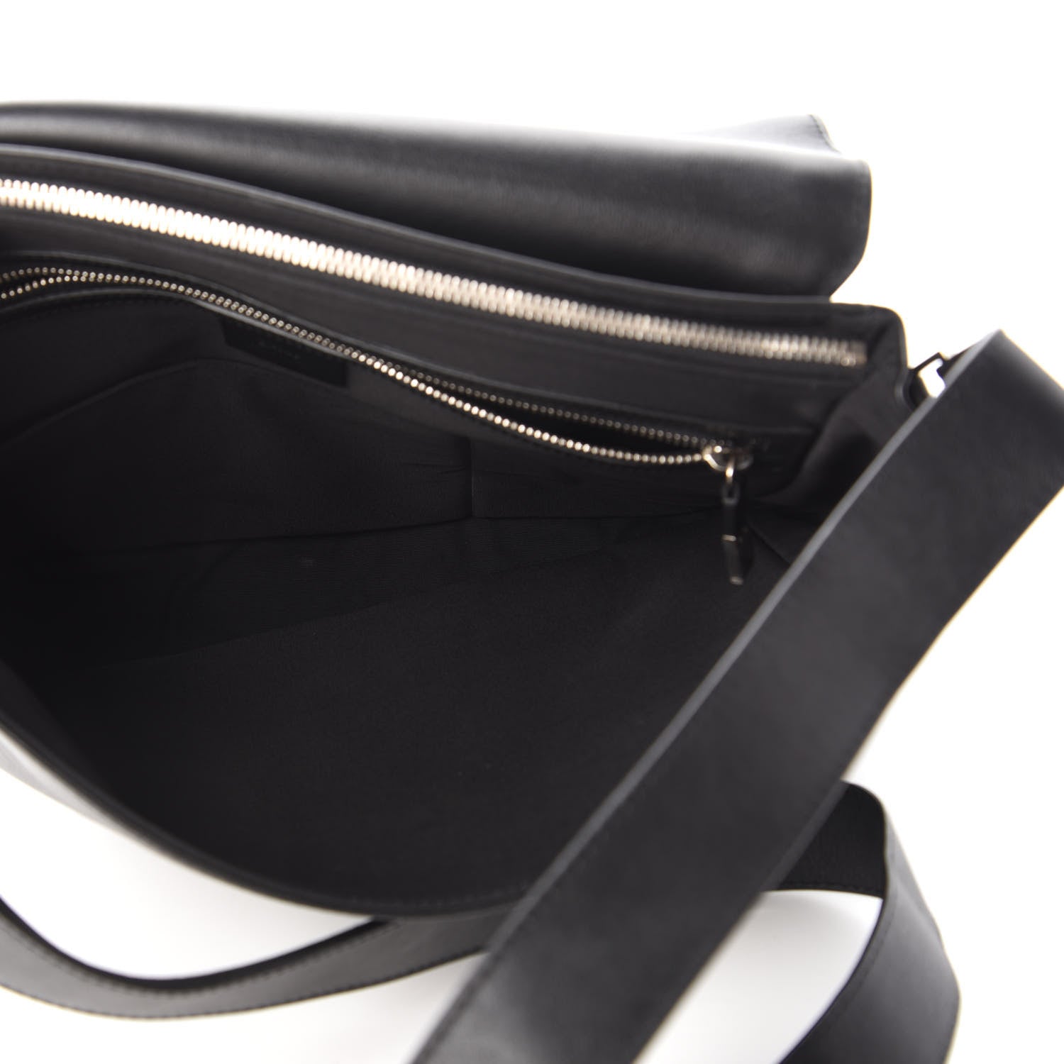 Christian Dior HOMME Calfskin Ribbed Messenger Black 5 of 10