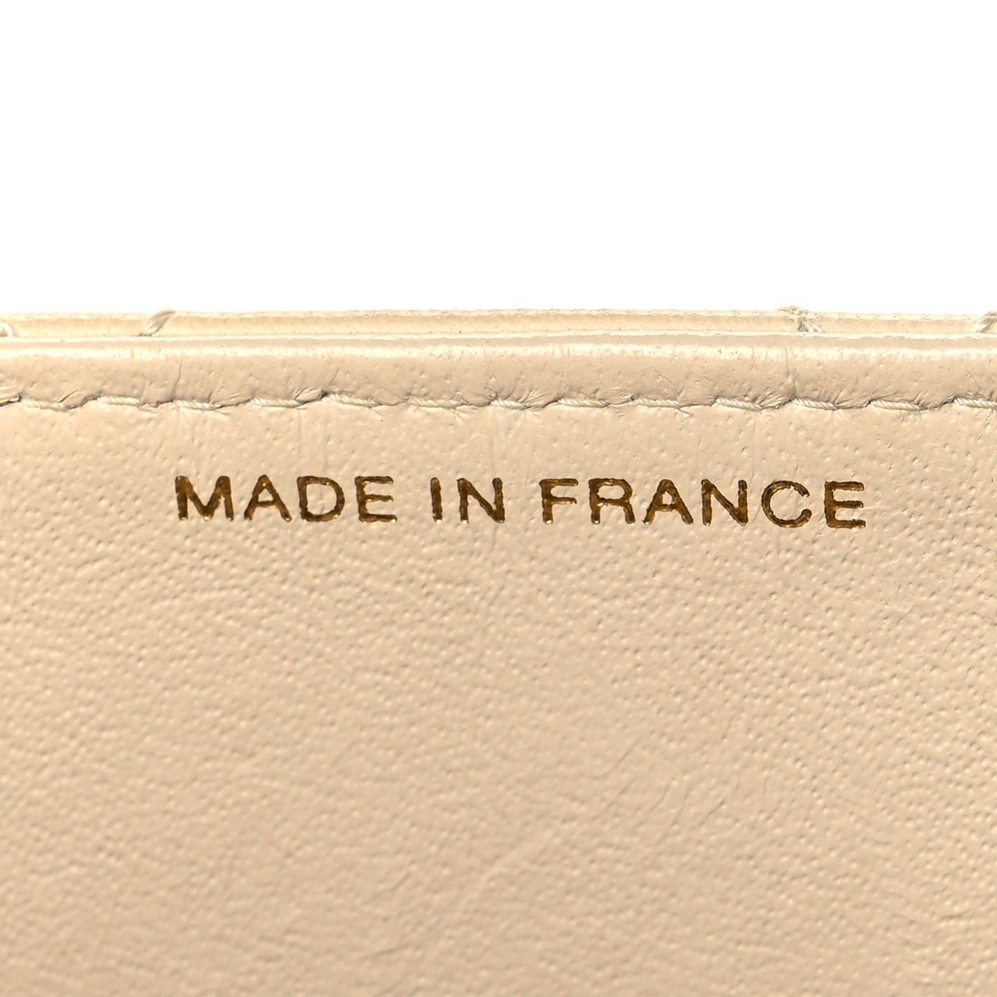 Lambskin Quilted Small Single Flap White