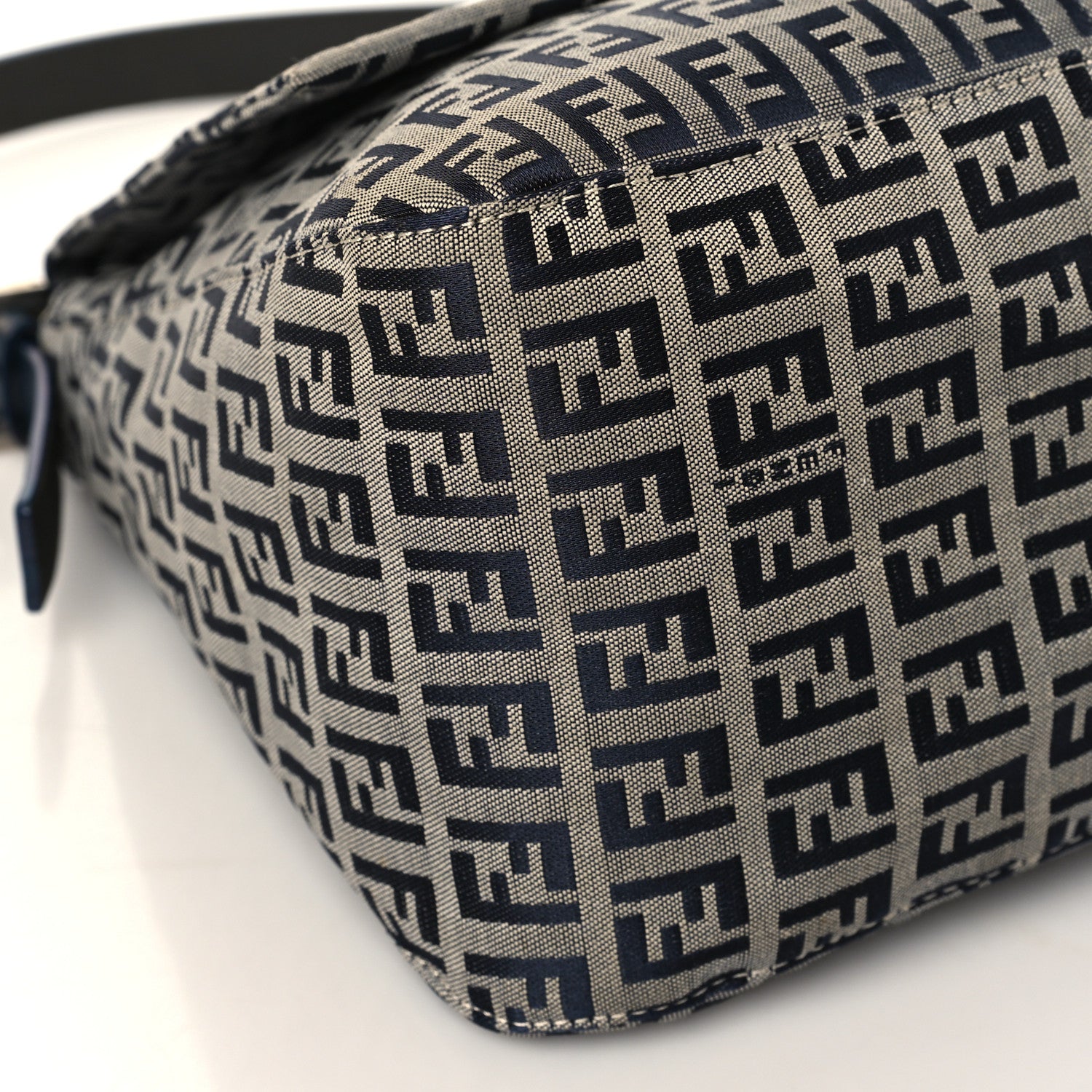 Fendi Zucchino Mama Baguette Navy 7 of 8