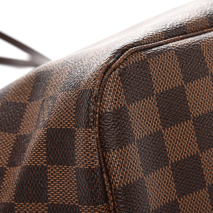 Louis Vuitton Damier Ebene Neo Neverfull MM Rose Ballerine 10 of 11