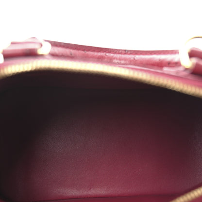 Louis Vuitton Ostrich Alma BB Fuchsia 5 of 9