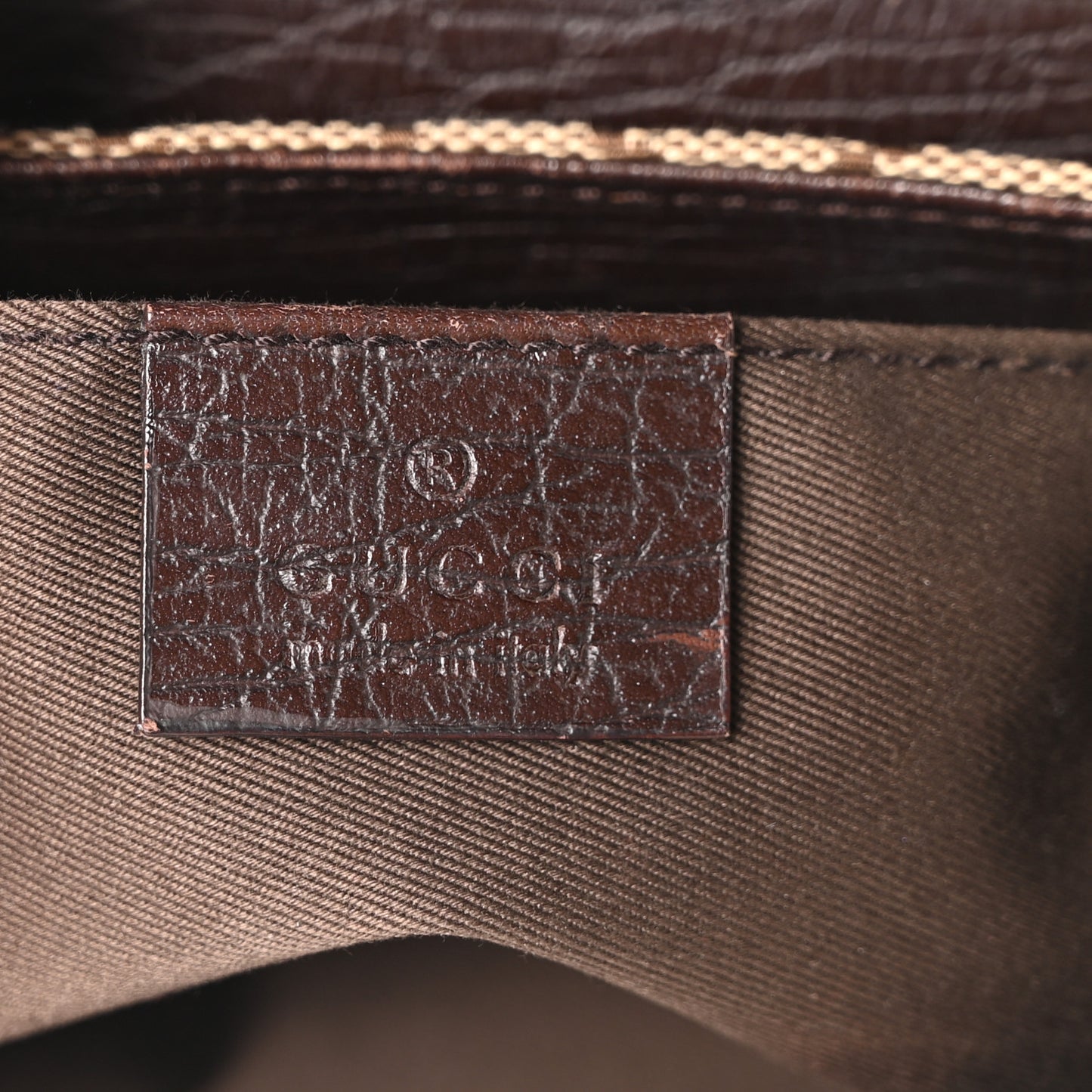 Monogram Horsebit Clutch Dark Brown