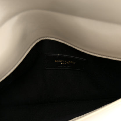 Saint Laurent Smooth Shiny Calfskin Uptown Pouch Blanc Vintage 5 of 9