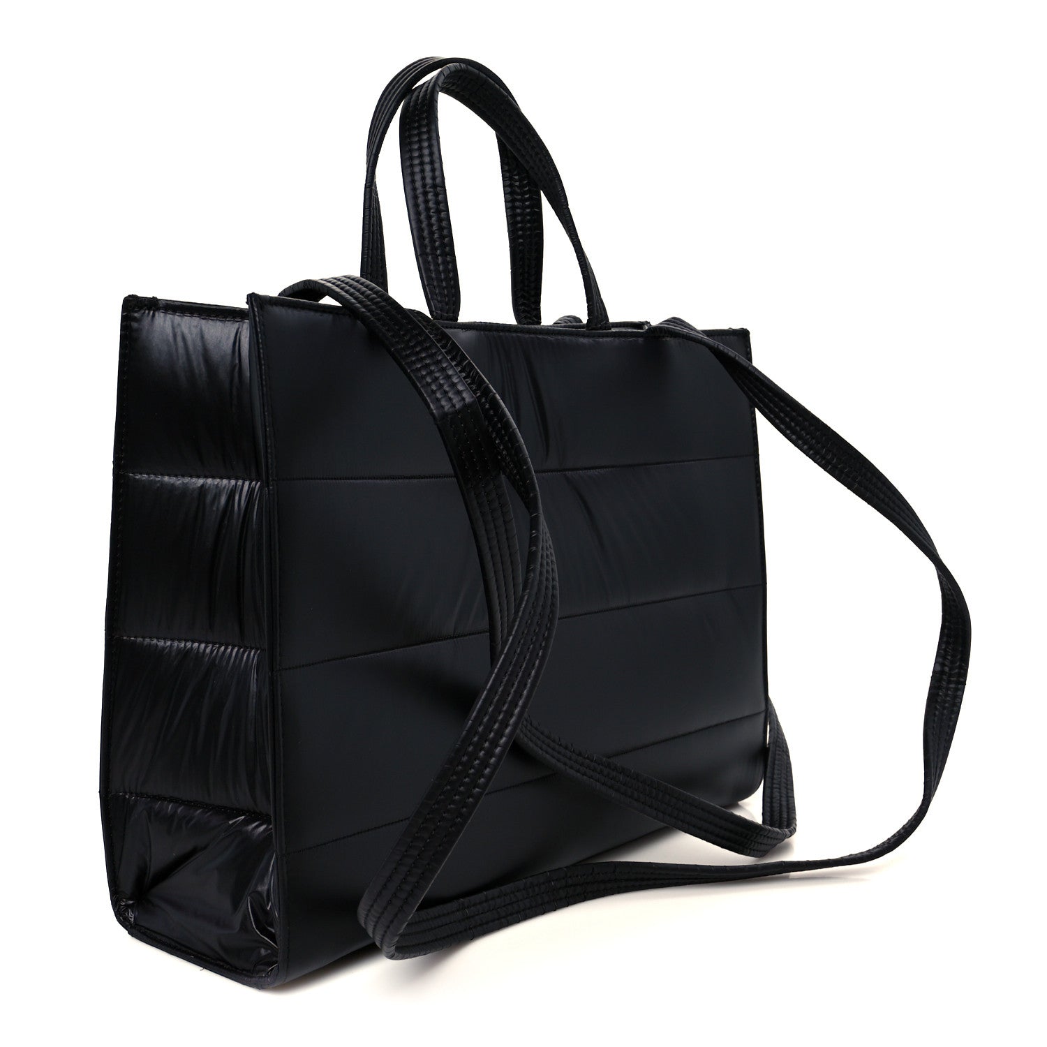 Telfar x MOOSE KNUCKLES Nylon Quilted Medium Shopping Bag Black 3 of 10
