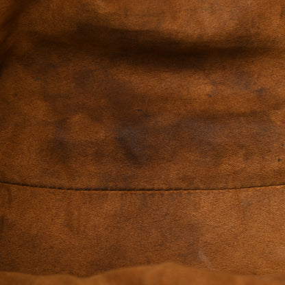 MCM Visetos Studded Medium Drawstring Shopper Cognac 10 of 21