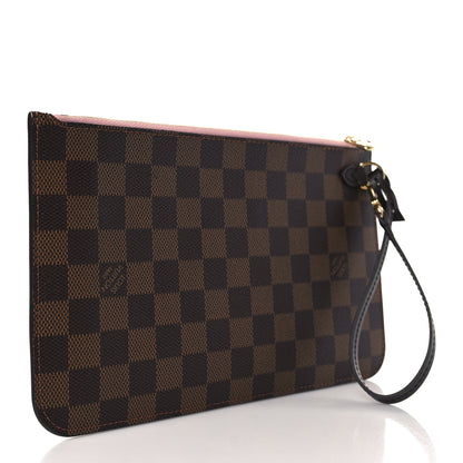 Louis Vuitton Damier Ebene Neverfull MM GM Pochette Rose Ballerine 3 of 6