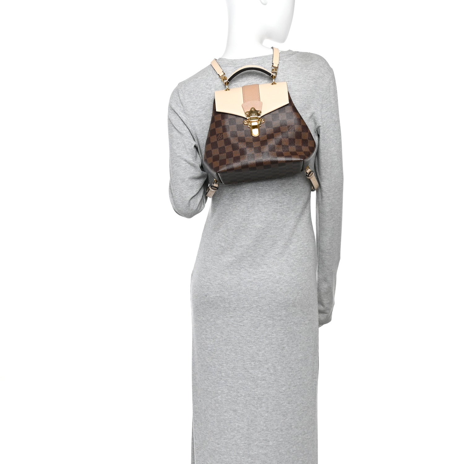 Louis Vuitton Damier Ebene Clapton Backpack Creme 1901414 – FASHIONPHILE