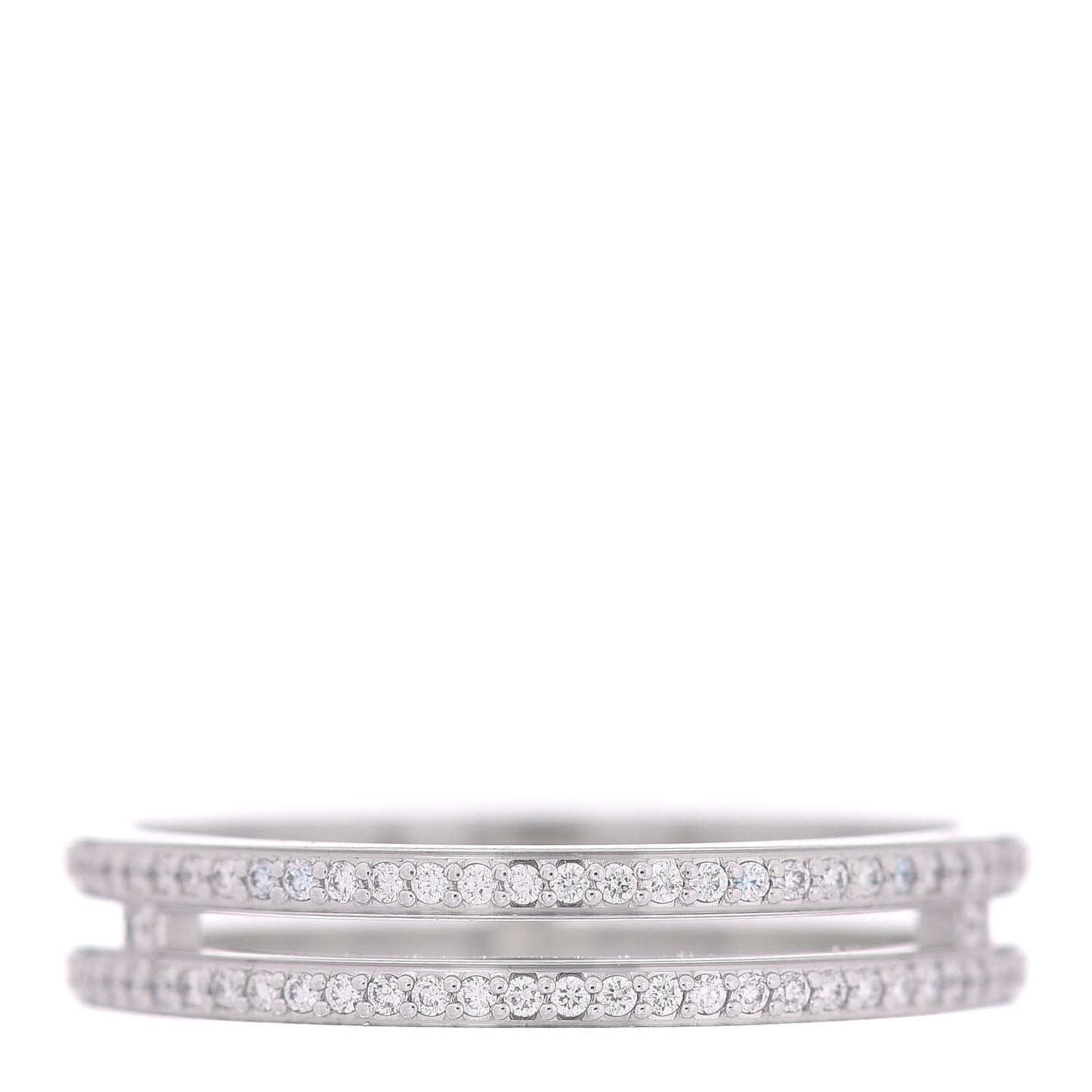 18K White Gold Diamond Ariane Wedding Band Ring 56 7.5