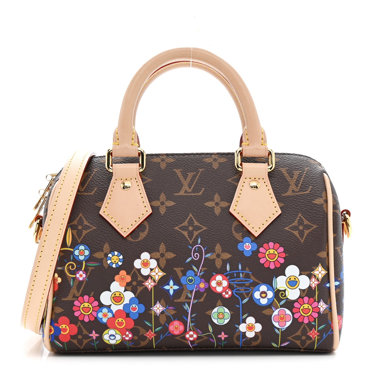 LV X TM Monogram Flowers Speedy Bandouliere 20