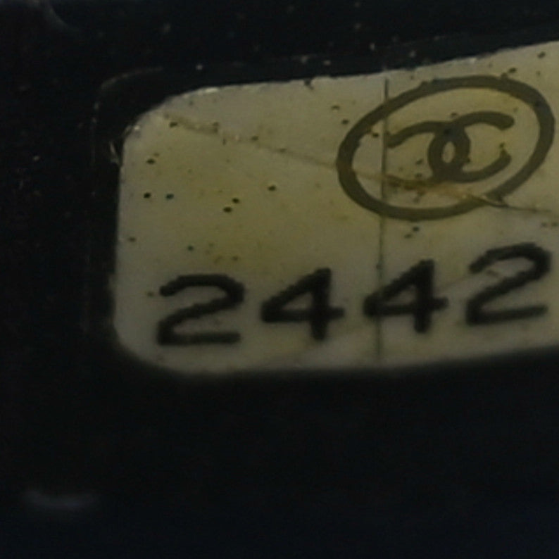 Chanel Sheepskin Chevron Stitched Chain Top Handle Flap Blue 7 of 10