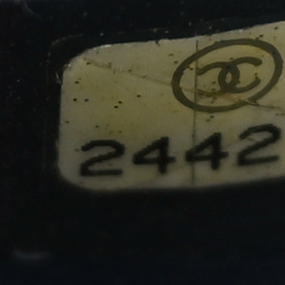 Chanel Sheepskin Chevron Stitched Chain Top Handle Flap Blue 7 of 10