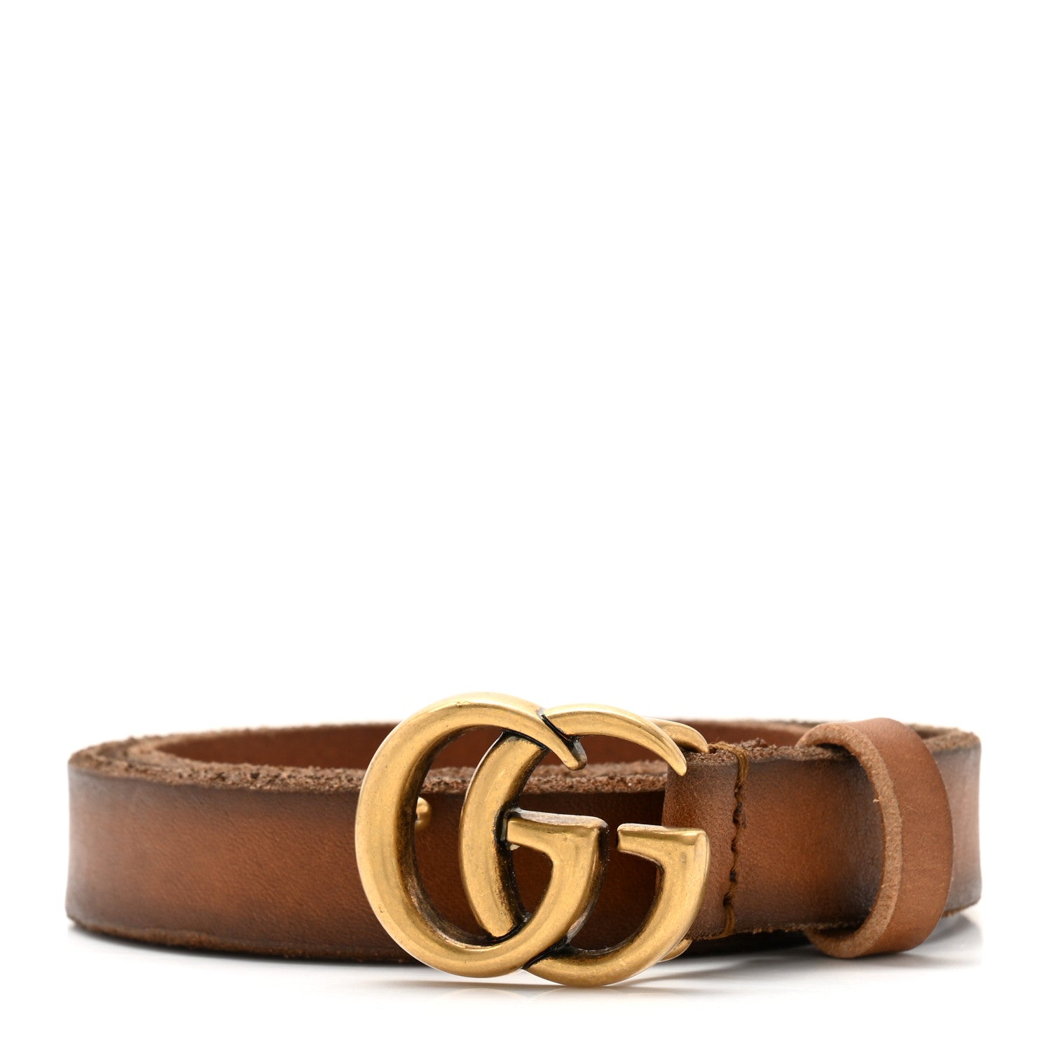 Gucci Faded Calfskin Double G 40mm Belt 80 32 Cuir 1 of 5