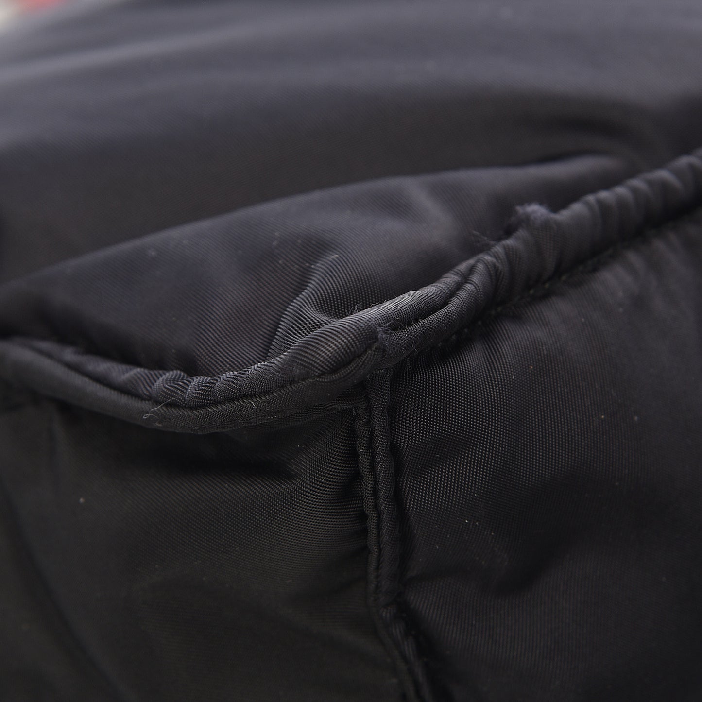 Tessuto Nylon Etiquette Flap Black