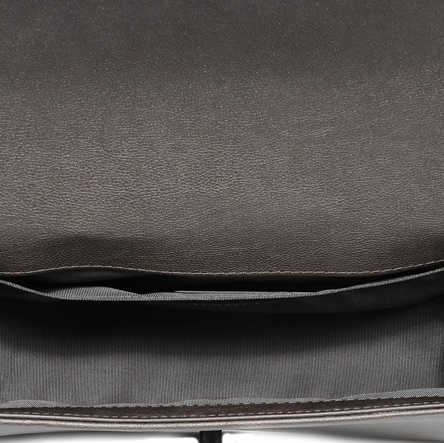 Chanel Calfskin Medium Boy Bag Flap Metallic Dark Silver 8 of 8