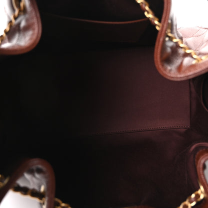 Chanel Caviar Quilted Small Chanel 25 Handbag Brown 5 of 11