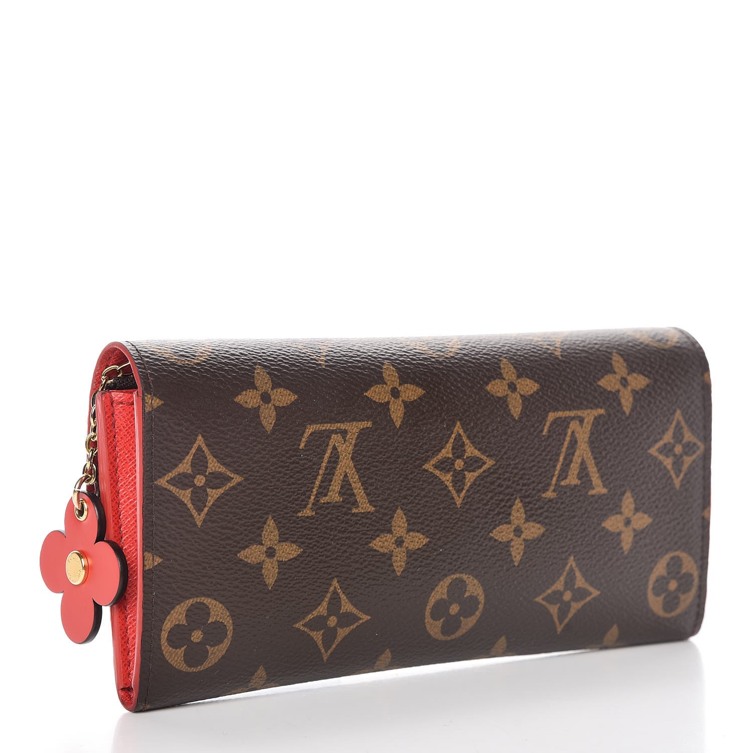 Louis Vuitton Monogram Bloom Flower Emilie Wallet Coquelicot 3 of 12