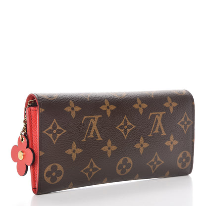 Louis Vuitton Monogram Bloom Flower Emilie Wallet Coquelicot 3 of 12
