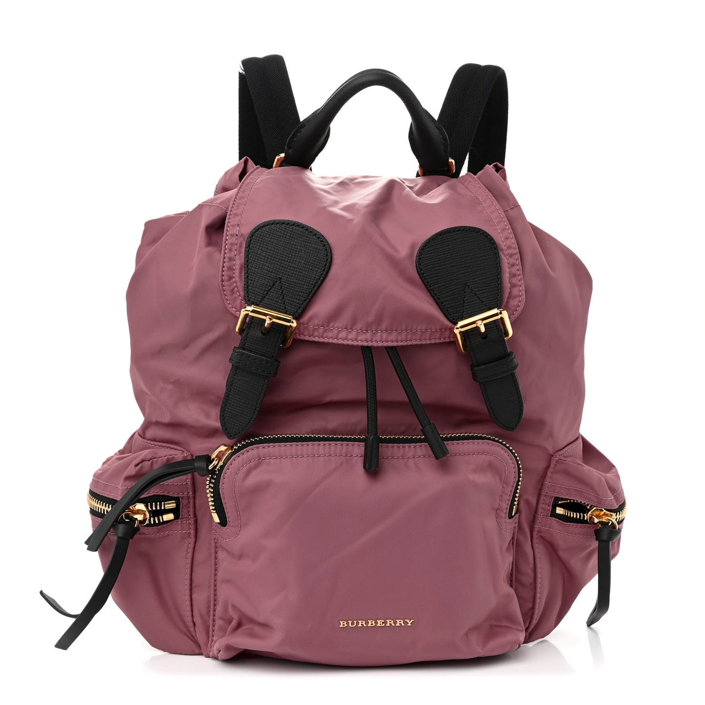 Nylon Medium Rucksack Backpack Mauve Pink