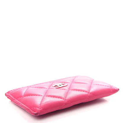 Chanel Lambskin Quilted Card Holder Pink 4 of 8