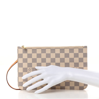 Louis Vuitton Damier Azur Neverfull MM GM Pochette 2 of 8