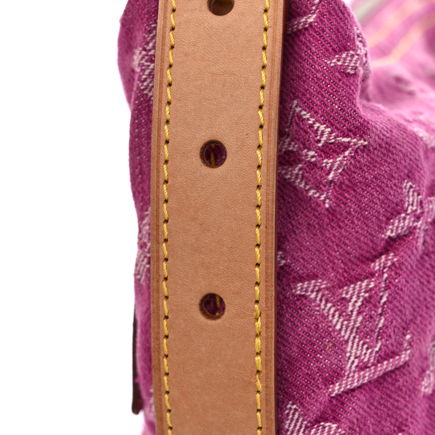 Louis Vuitton Denim Baggy PM Fuchsia 10 of 11