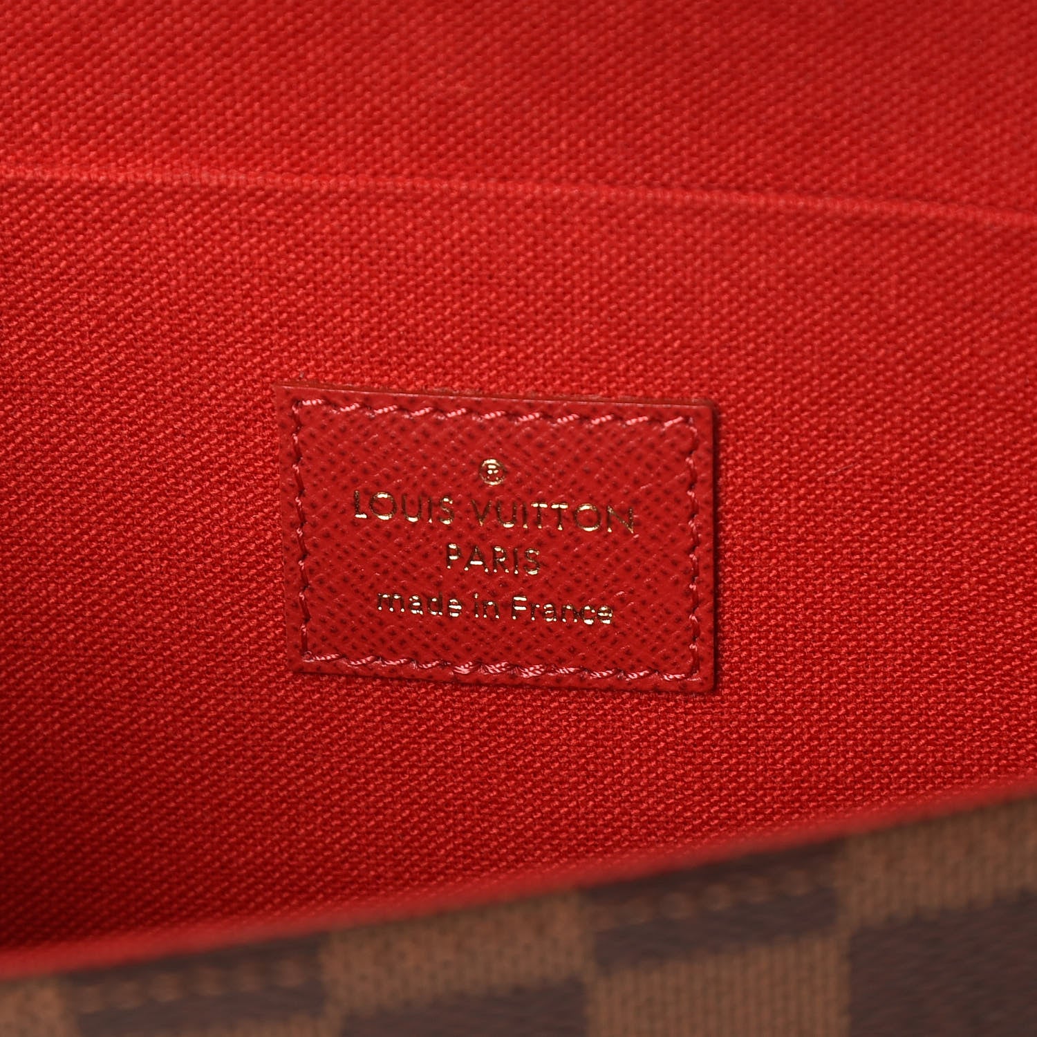 Louis Vuitton Damier Ebene Pochette Felicie Chain Wallet 6 of 10
