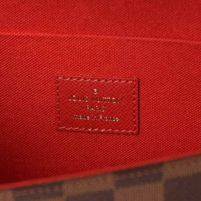 Louis Vuitton Damier Ebene Pochette Felicie Chain Wallet 6 of 10
