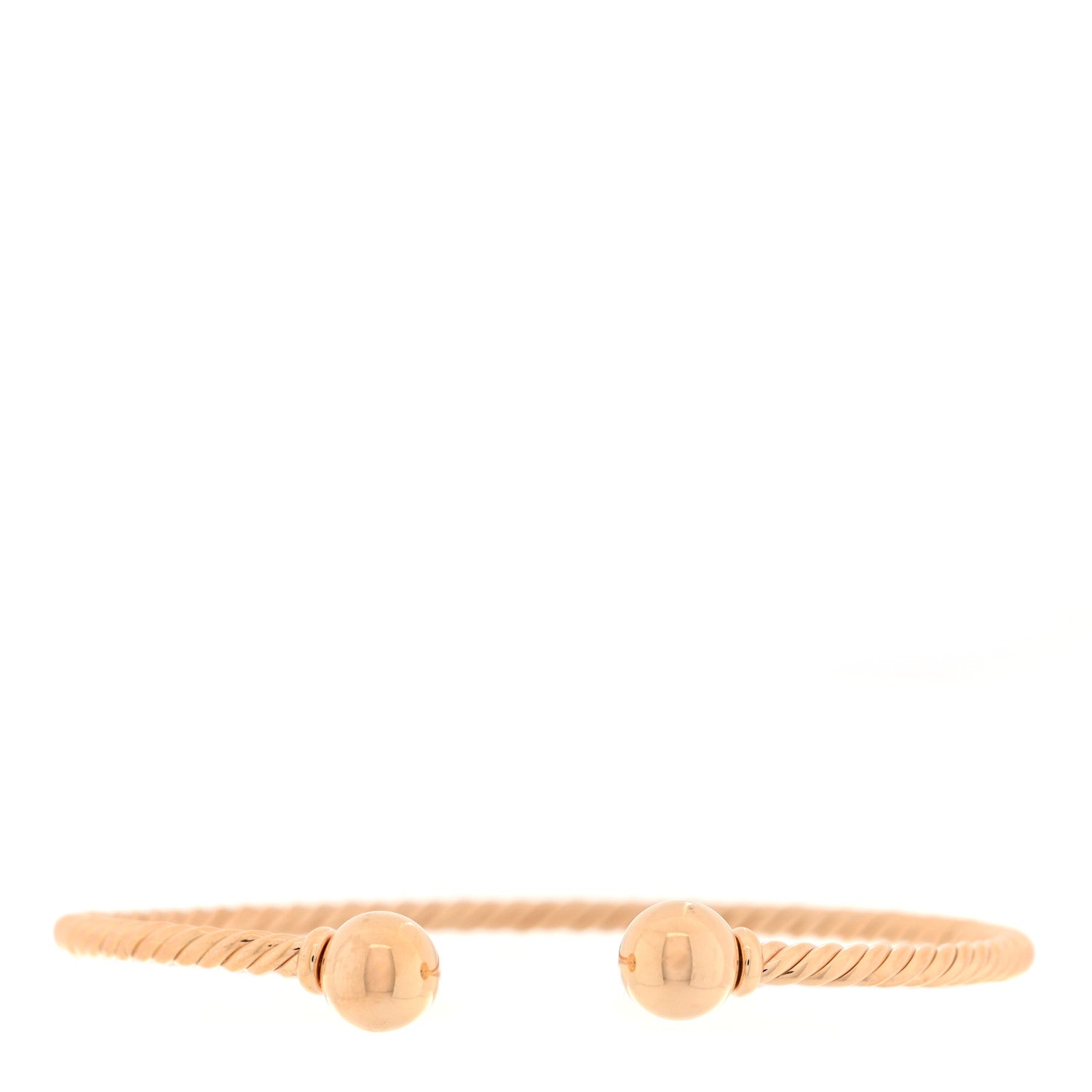 David Yurman 18K Rose Gold 7mm Solari Bracelet 1 of 4