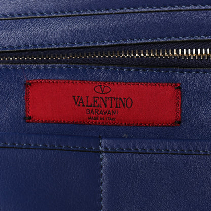 Valentino Garavani Vitello Medium Rockstud Tote Blue China 6 of 11