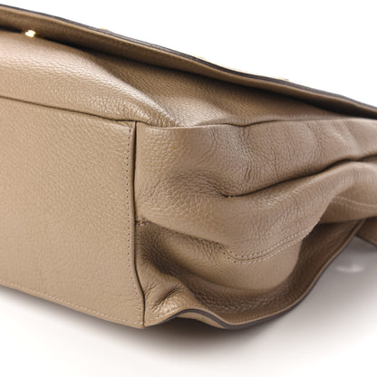 MCM Calfskin Studded Shoulder Bag Beige 7 of 13