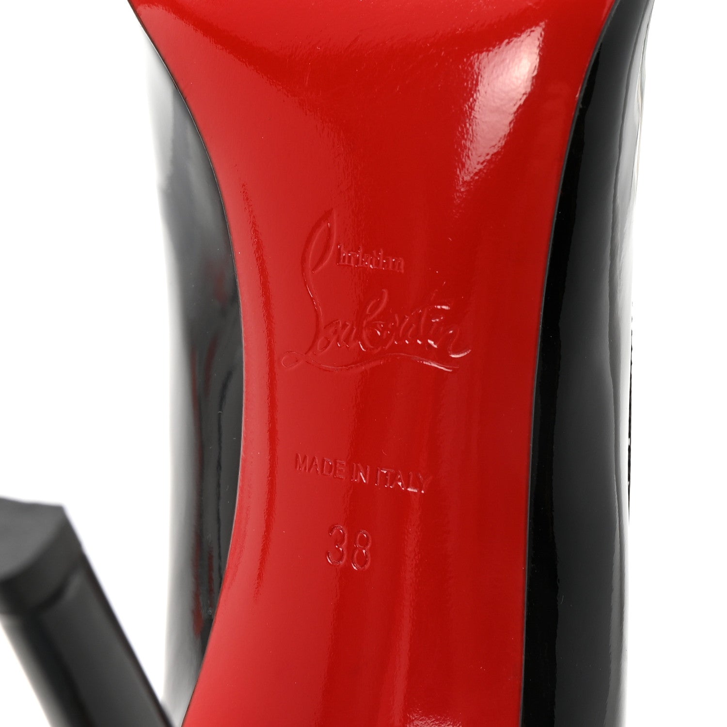 Christian Louboutin Patent Pigalle Follies 100 Pumps 38 Black 7 of 9