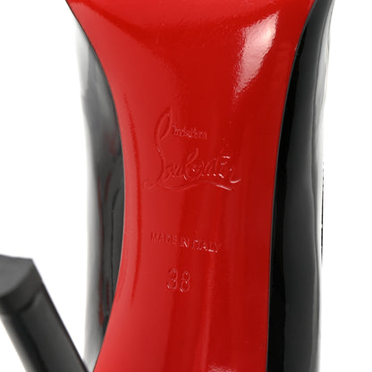 Christian Louboutin Patent Pigalle Follies 100 Pumps 38 Black 7 of 9