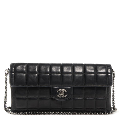 Chanel Lambskin East West Chocolate Bar Flap Black 1 of 10