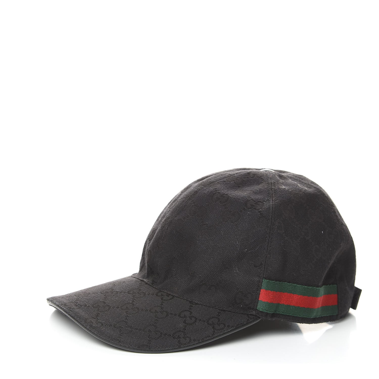 Gucci Monogram Web Baseball Hat XL Black 1 of 6