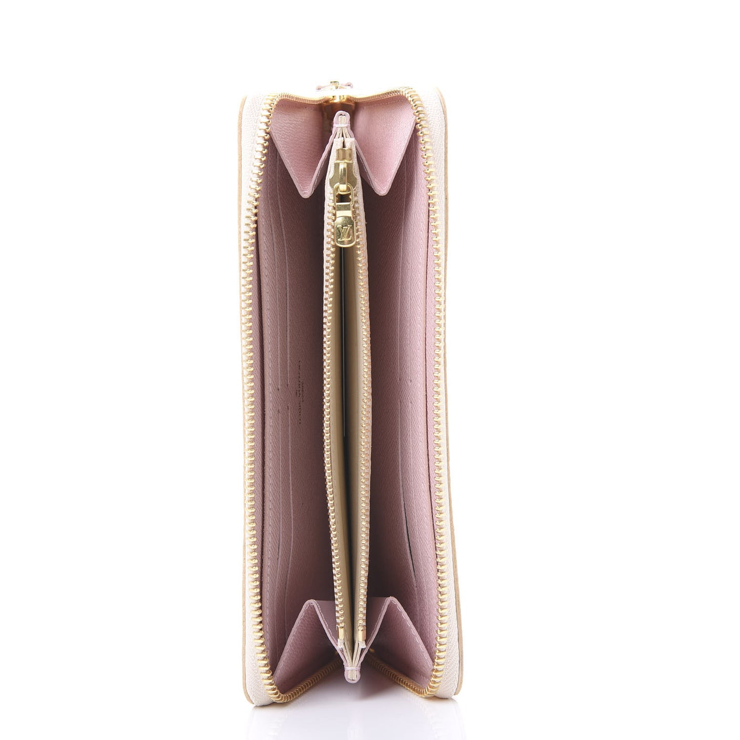 Damier Azur Clemence Wallet Rose Ballerine